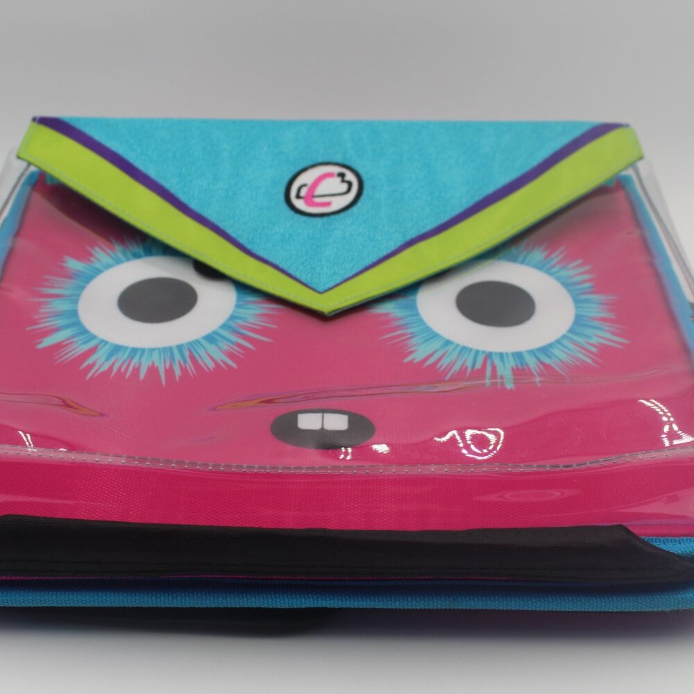 Case it Universal Monster Zipper 3 Ring Binder with Removable Laptop Sleeve CUTE - Picture 9 of 12